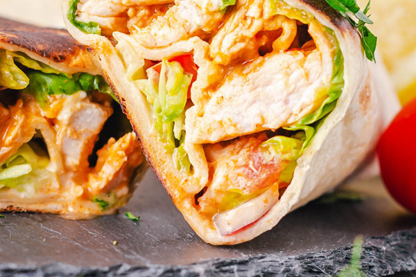 Fresh wraps at Angelo's Roast Beef and Pizza Saugus MA