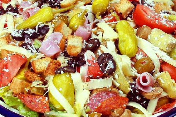 Italian salads from Angelo's Roast Beef and Pizza Saugus